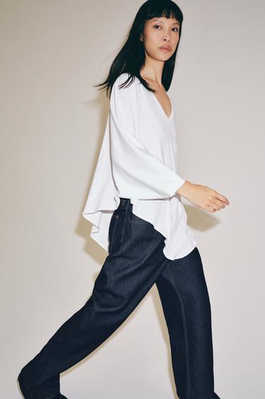 SUPIMA® CAPE T-SHIRT - White by Zara