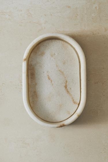 MARBLE-EFFECT BATHROOM SOAP DISH - Beige by Zara - Image 5