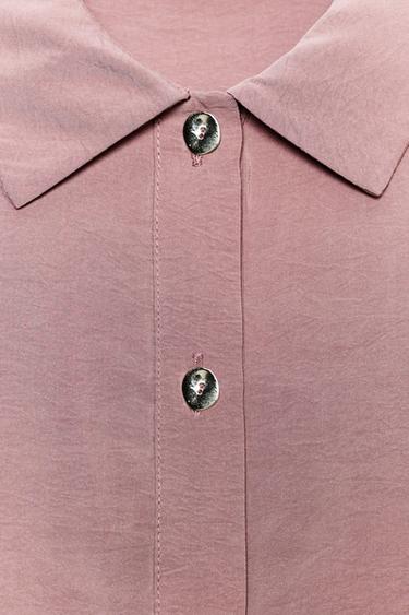 SOFT FLOWING SHIRT - MARSALA by Zara - Image 8