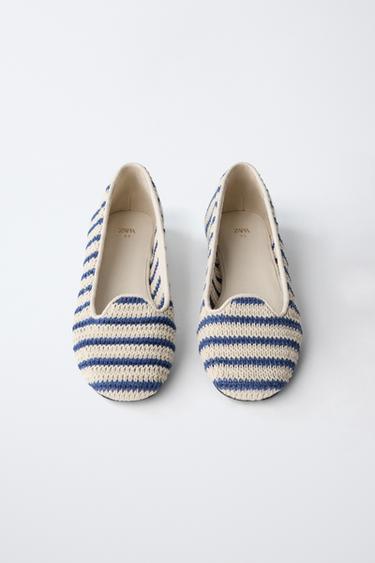 BALLERINES EN CROCHET - Bleu de Zara - Image 3