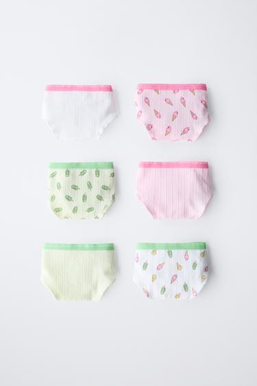 6-14 AÑ0S/ PACK SEIS BRAGUITAS HELADOS - Multicolor de Zara - Imagen 0