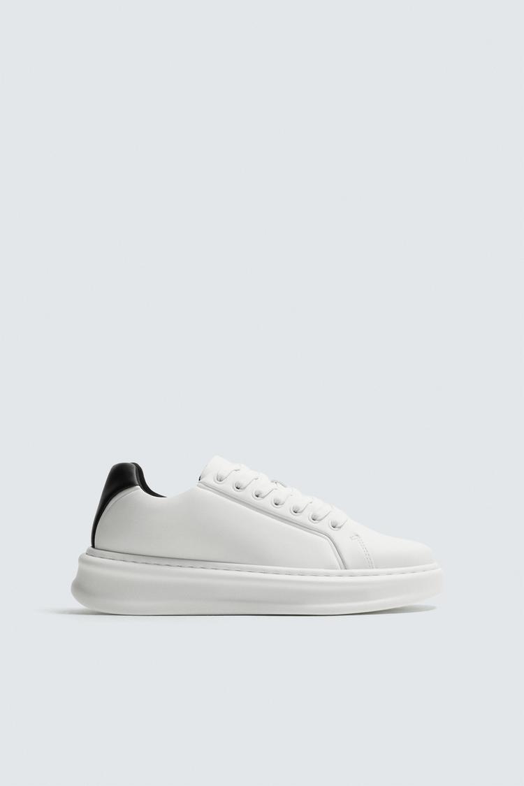 ZARA TRAINERS WITH HEEL DETAIL