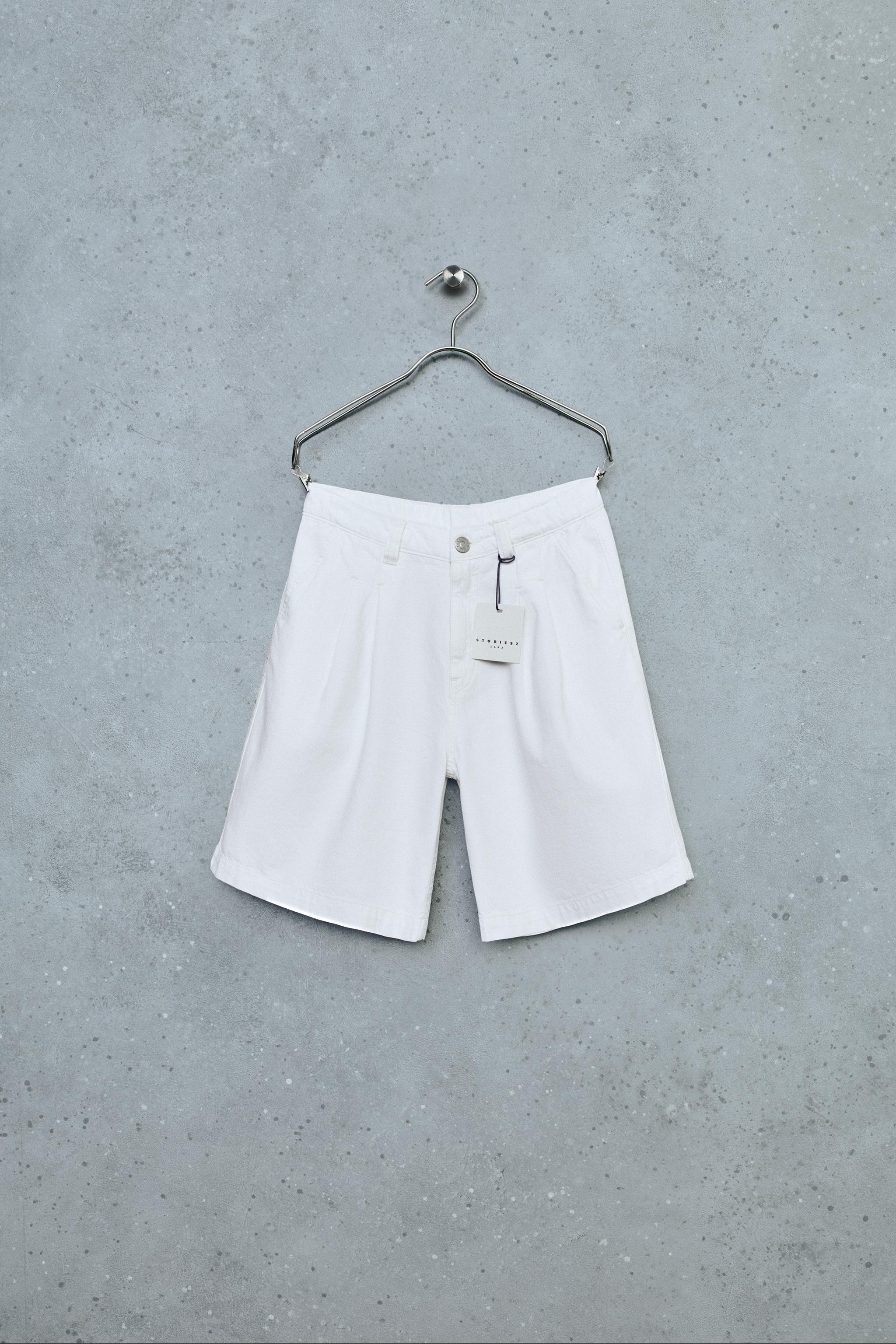 Детские шорты Zara STORIESZ - PLAIN PLEATED SHORTS — фото 2