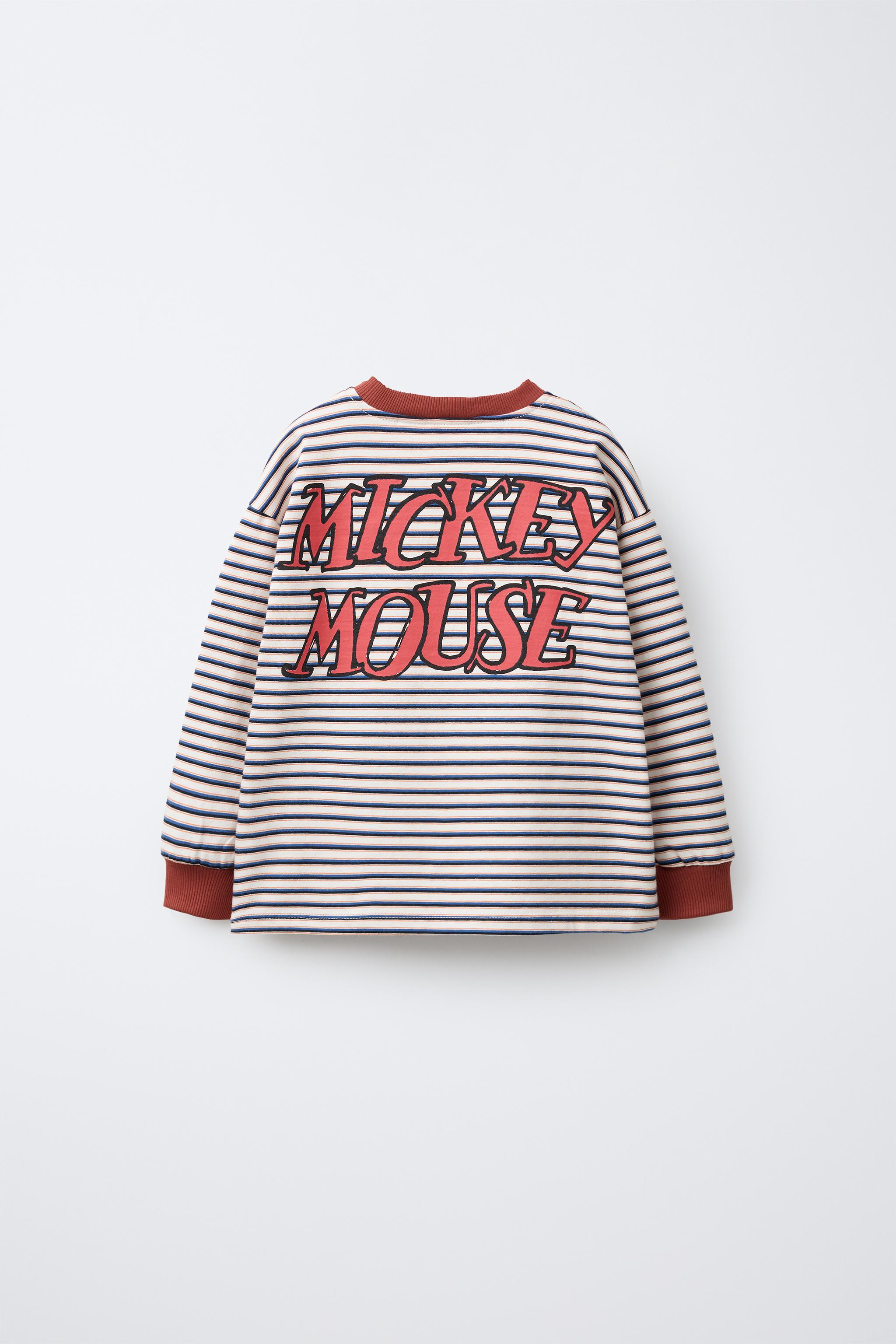 MICKEY MOUSE © DISNEY STRIPED MEDIUM WEIGHT T-SHIRT