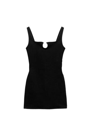 DENIM TRF DRESS