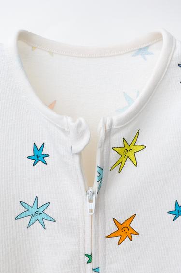 PYJAMA COMBINAISON ÉTOILES - Écru de Zara - Image 2