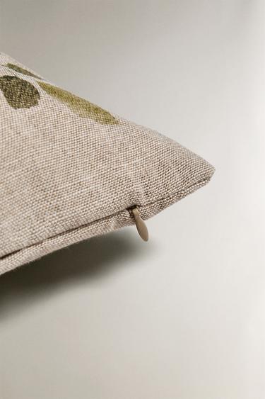 HOUSSE DE COUSSIN FEUILLES - Beige clair de Zara - Image 3