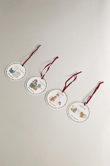 PACK OF THE ARISTOCATS ©DISNEY CHRISTMAS GIFT TAGS (PACK OF 12) - Multicoloured by Zara - Image 1