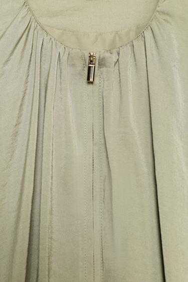 FLUID BALLOON BOMBER JACKET - Light khaki by Zara - Image 8