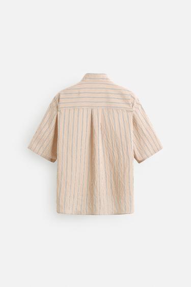 STRIPED FLOWING SHIRT - striped by Zara - Image 7