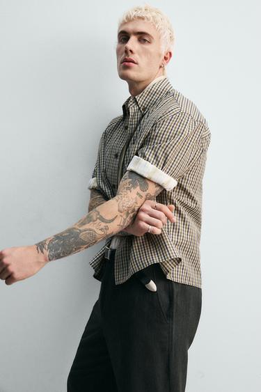CHECK SHIRT LIMITED EDITION - Green by Zara - Image 5