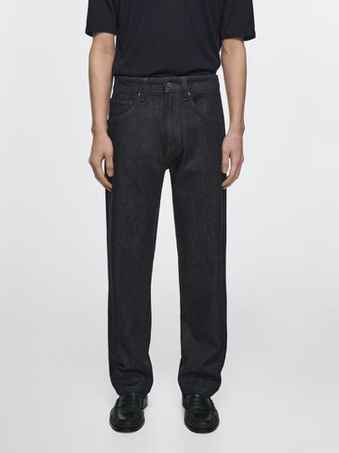Zara Relaxed-fit jeans - Navy blue