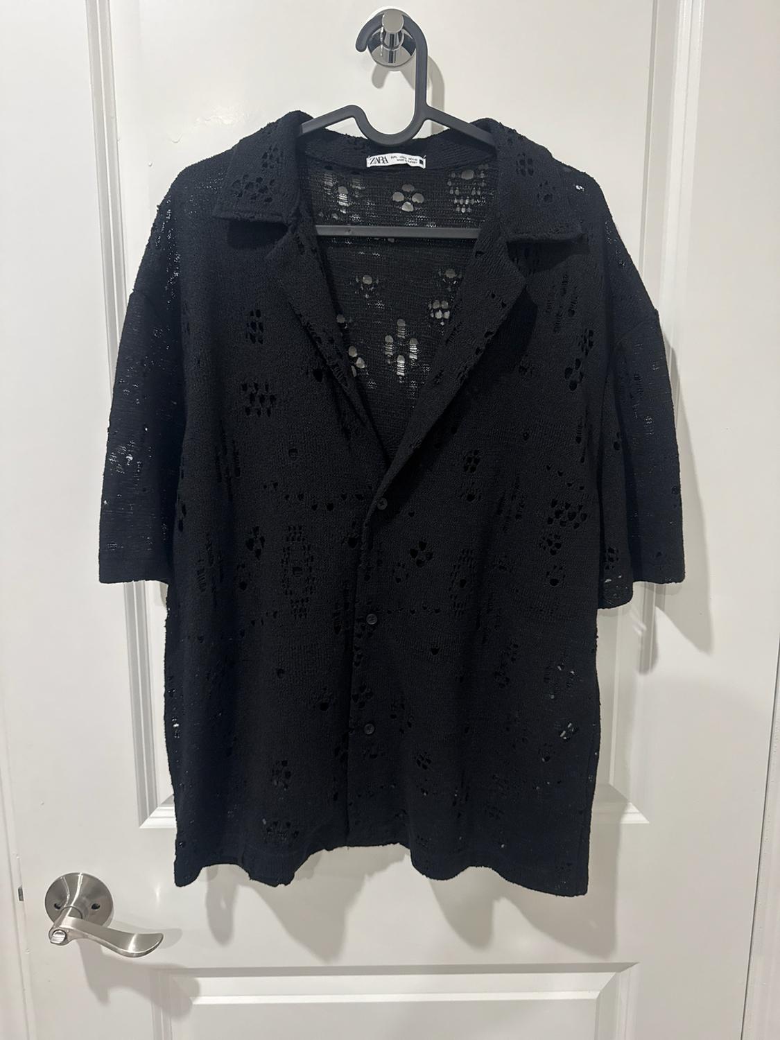 RIPPED CROCHET SHIRT - Image 3