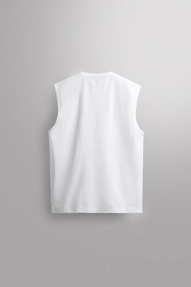 TECHNICAL TANK TOP - White by Zara - Image 7