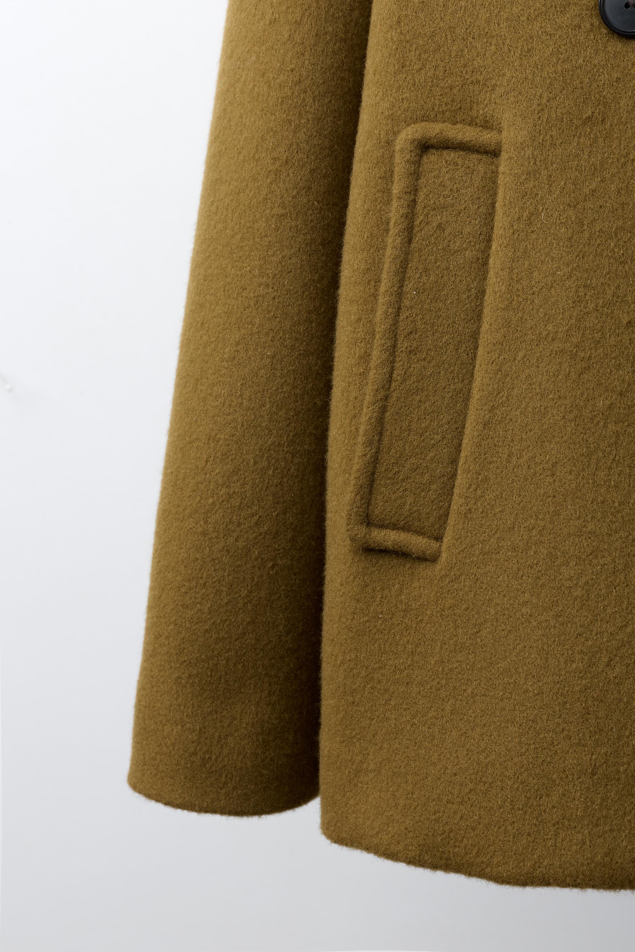 MANTECO WOOL SHORT COAT - Olive green | ZARA United States