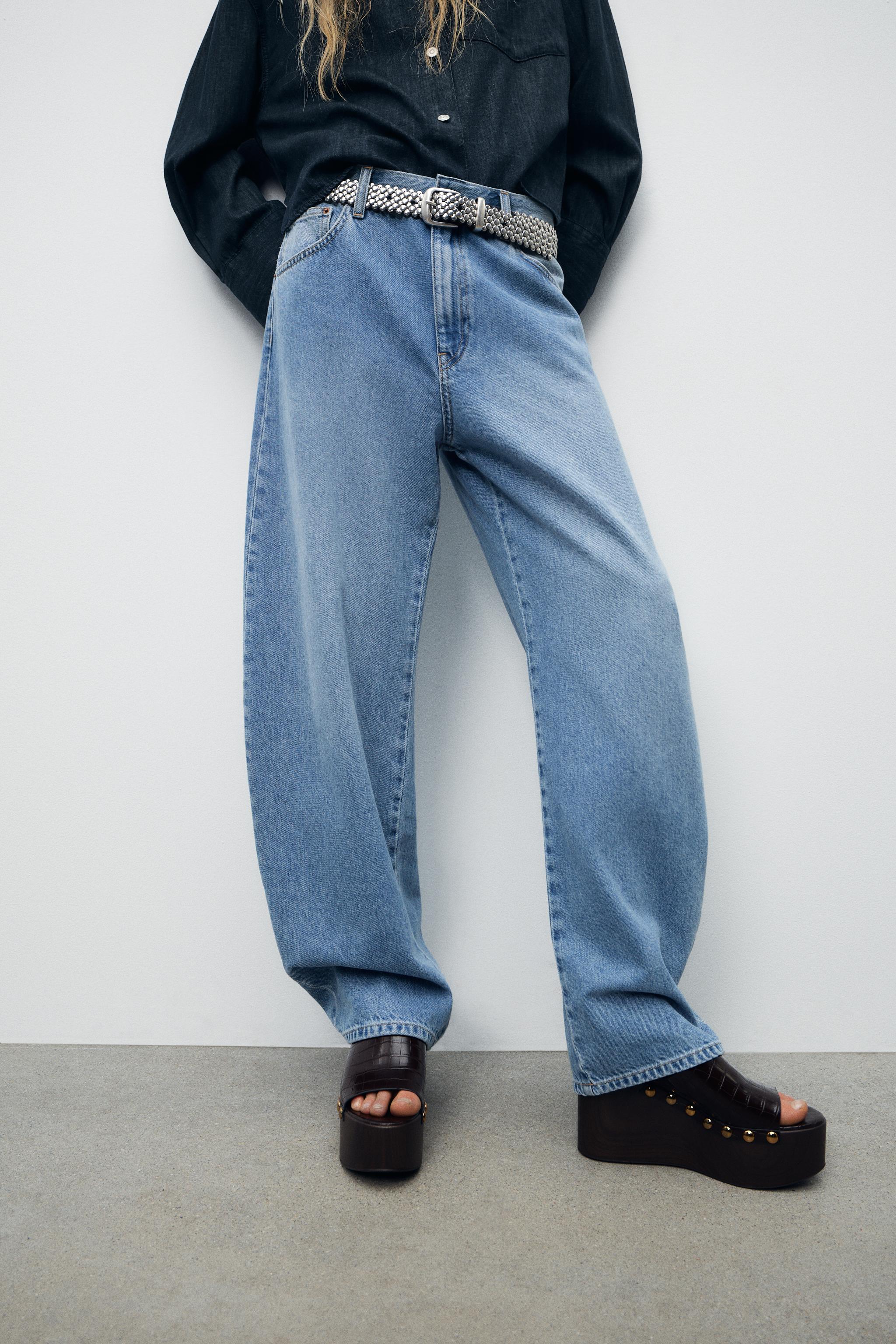 JEAN TRF CURVE TAPERED TAILLE HAUTE