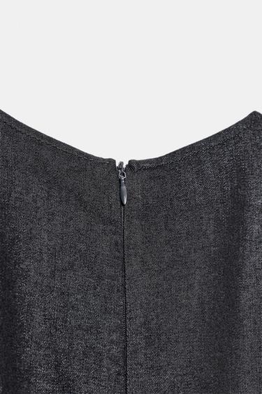 ROBE MIDI EN JEAN ZW COLLECTION - Bleu de Zara - Image 7