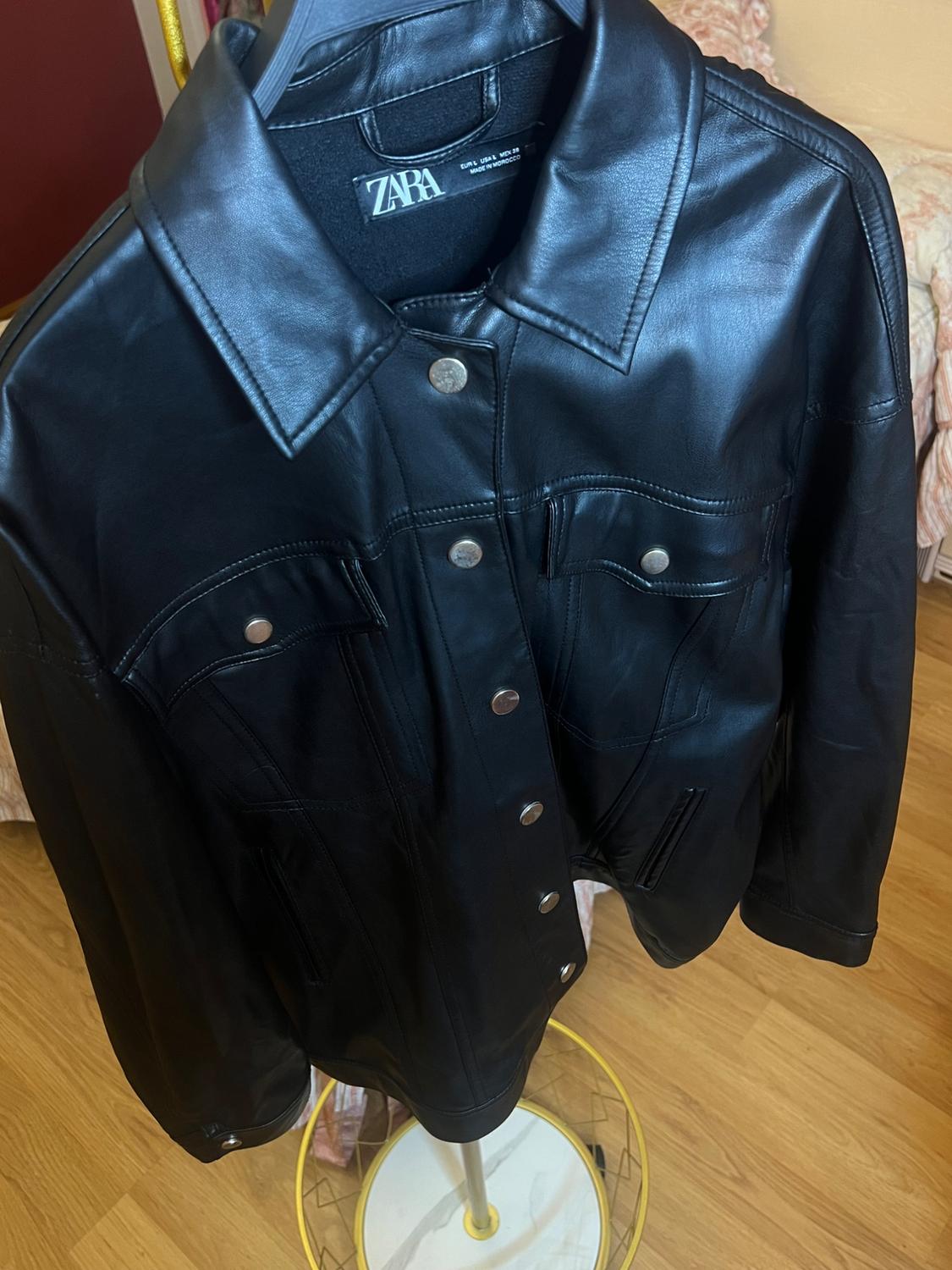 FAUX LEATHER OVERSIZE JACKET - Image 2