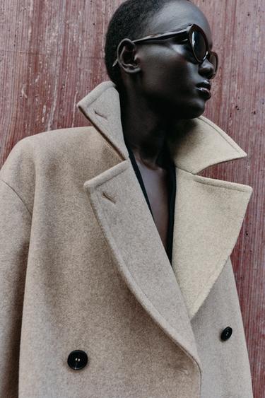 SOFT OVERSIZED COAT — Beige 2