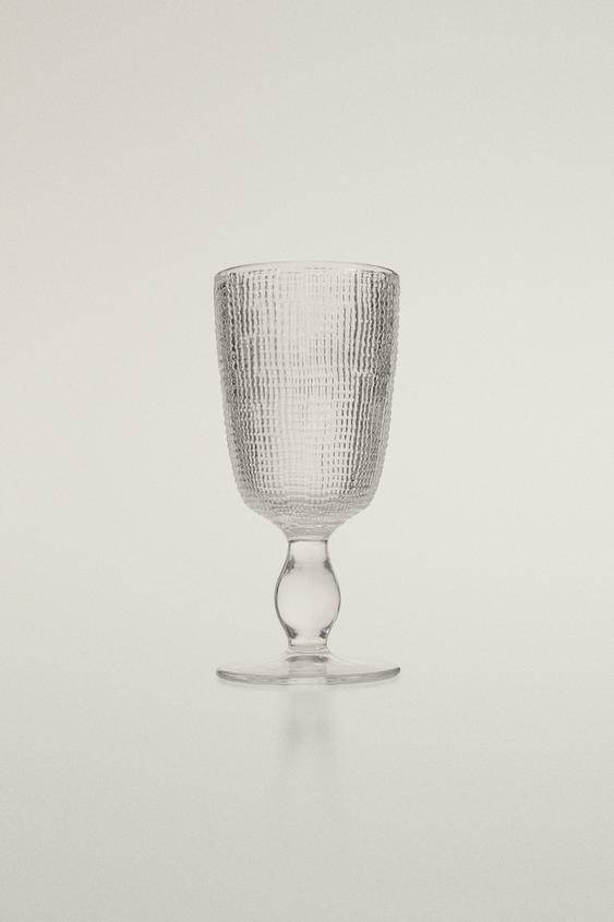 Zara RAISED DESIGN GLASS - Transparent - Image 0