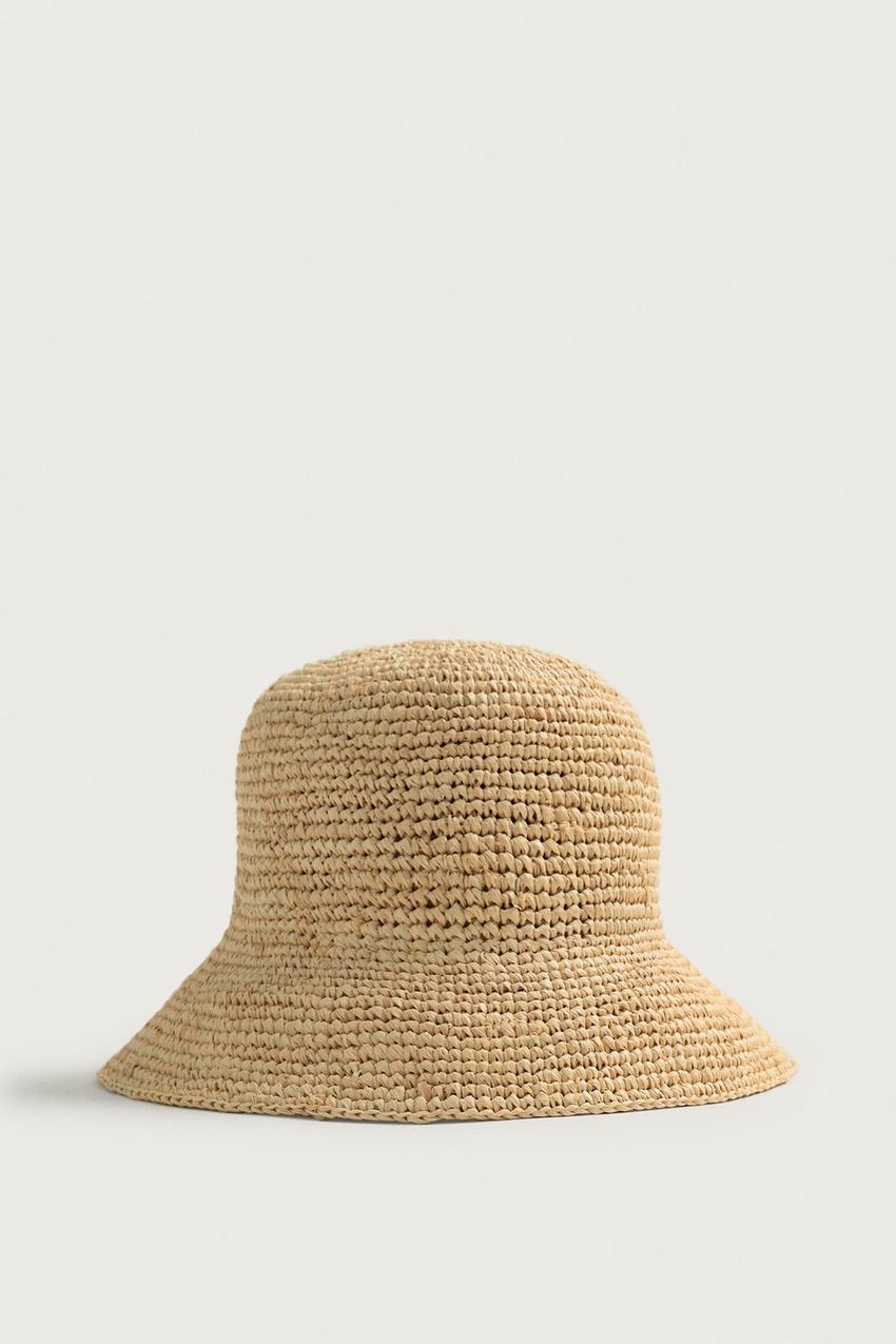 RAFFIA BUCKET HAT - Light beige | ZARA United States display picture 1