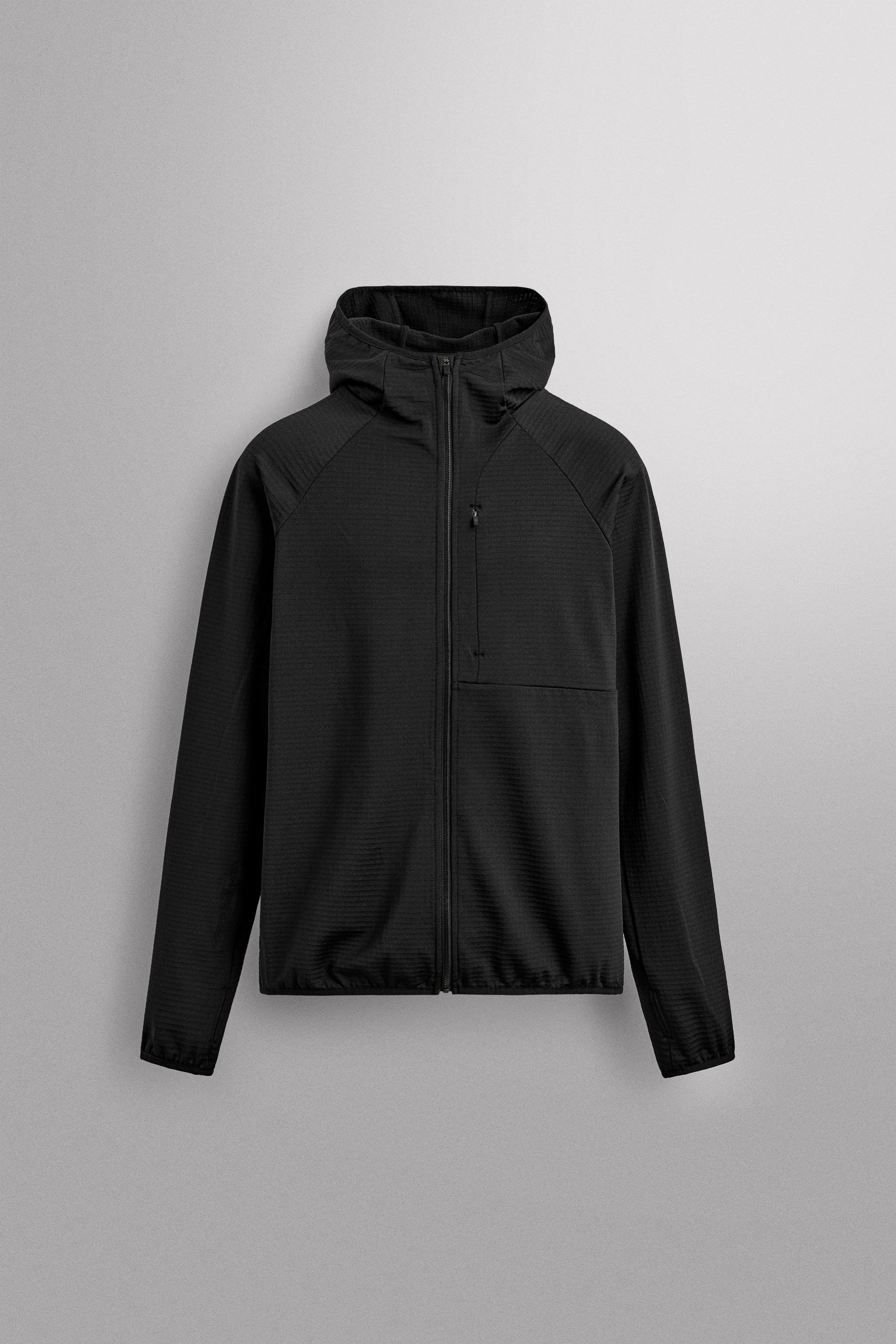 SWEAT TECHNIQUE À CAPUCHE BIMATIÈRE POLAIRE