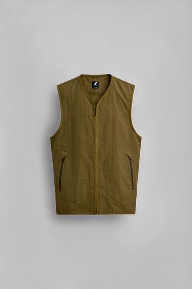 Zara 科技布料背心 LIMITED EDITION - 卡其色