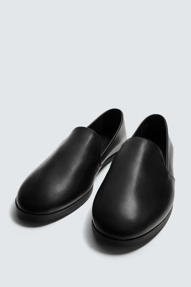 MOCASÍN PIEL - Negro de Zara