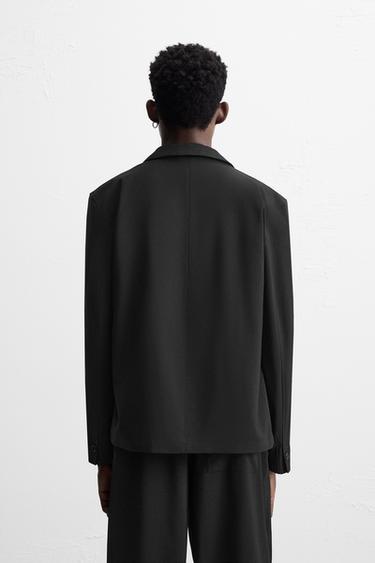 REGULAR FIT SUIT BLAZER - Black by Zara - Image 2
