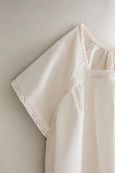 CHILDREN'S DRESS WITH LACE TRIM - Cream by Zara - Image 2