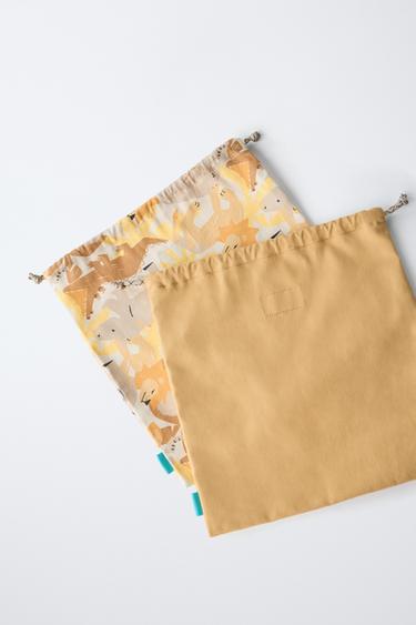 LOT DE DEUX SACS ANIMAUX - Marron camel de Zara - Image 4