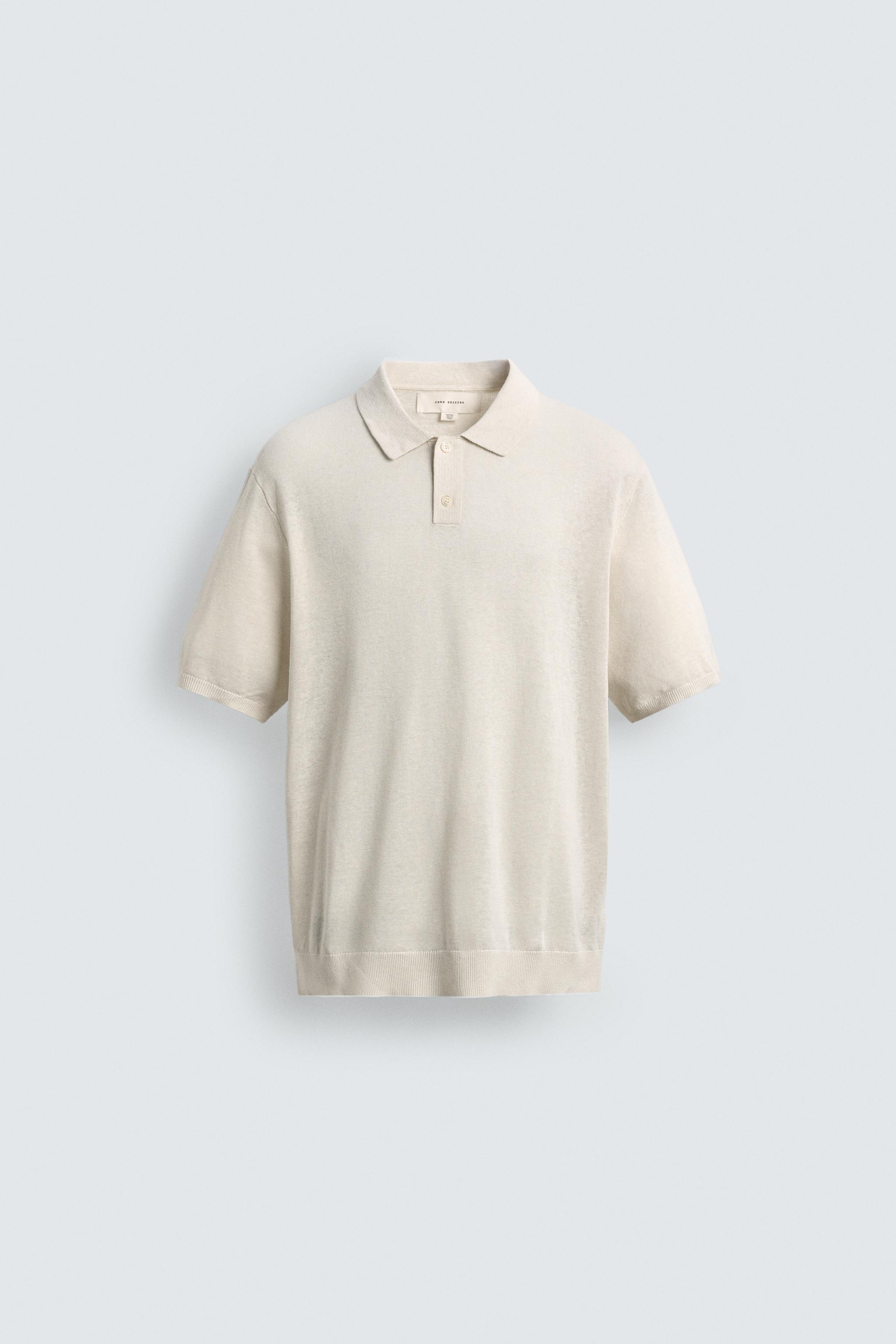 POLO EN MAILLE SOIE ET LIN