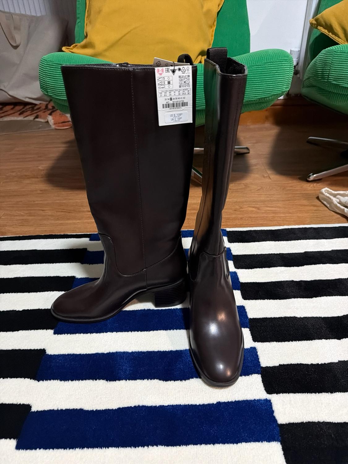 BLOCK HEEL KNEE-HIGH BOOTS - Image 2
