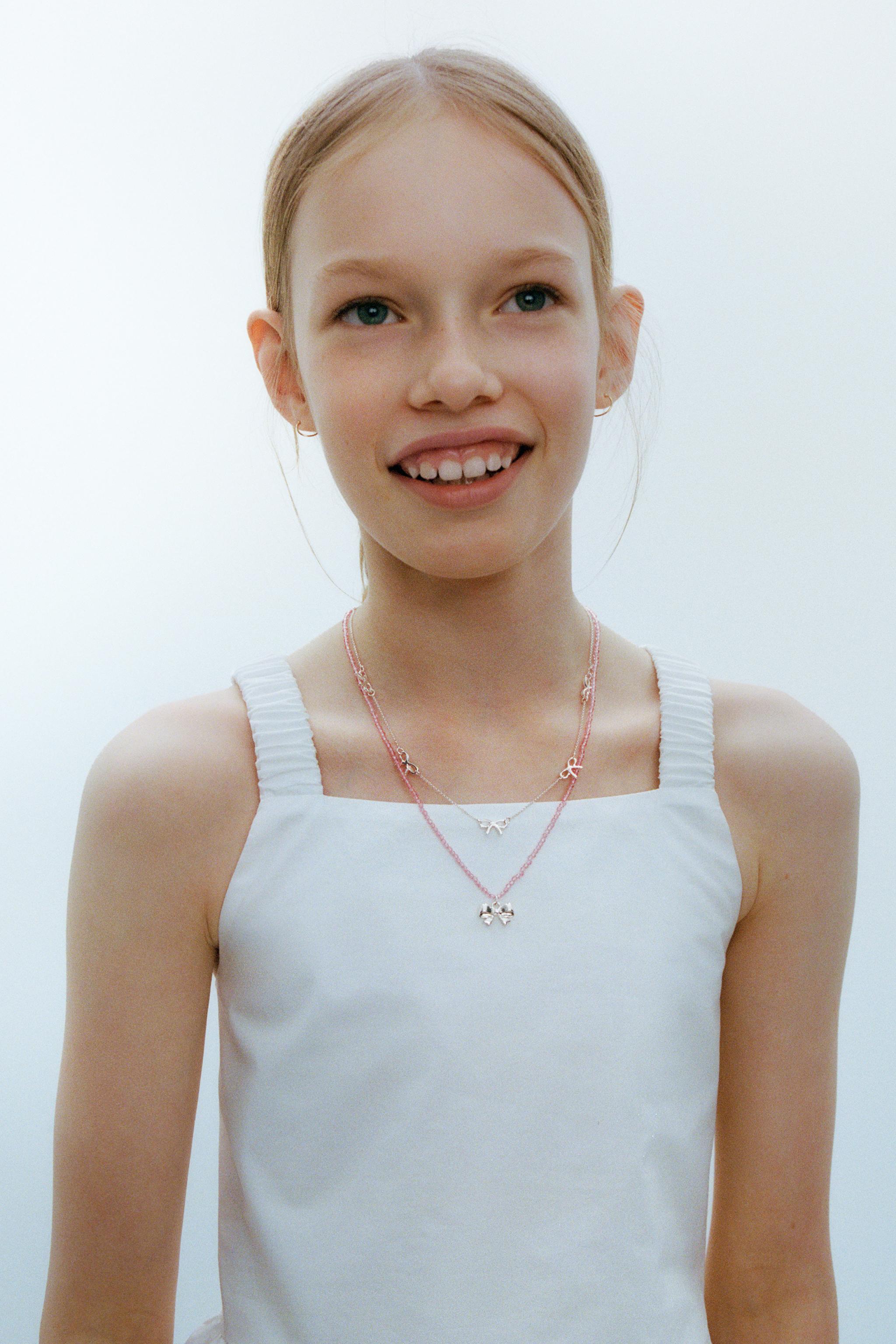 【Monday Edition】FRENCH BOW TWO WAY NECKLACE 韓国 Monday Edition】FRENCH BOW TWO WAY NECKLACE 韓国 ネックレス
