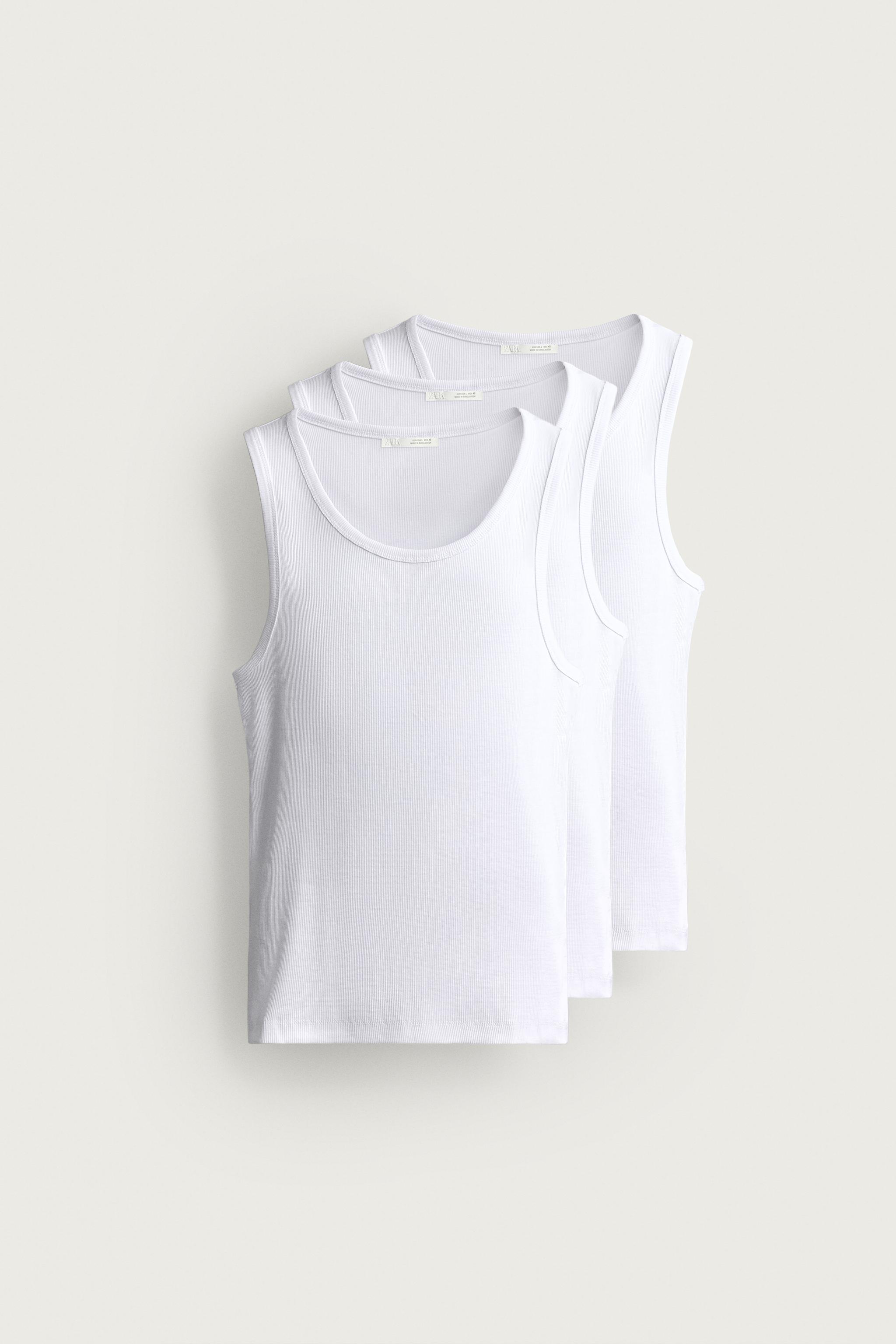 3-PACK BASIC TANK TOPS — White