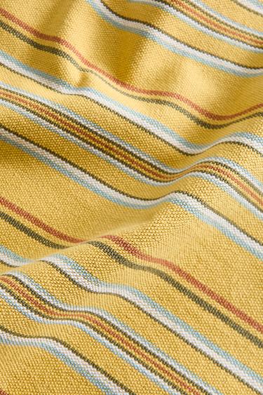 PACK OF COTTON NAPKINS WITH MULTICOLOURED STRIPES (PACK OF 4) - yellow by Zara - Image 3