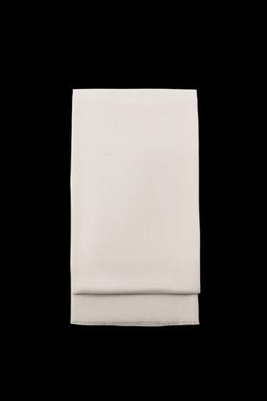 Zara SOLID SOFT SCARF - Ecru