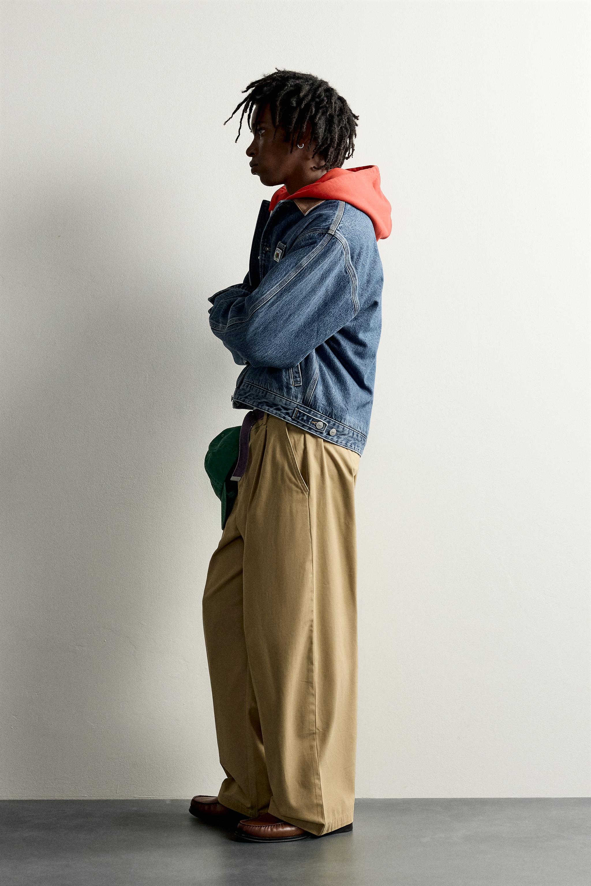VESTE EN JEAN AVEC PIÈCE CONTRASTE FRUIT OF THE LOOM™