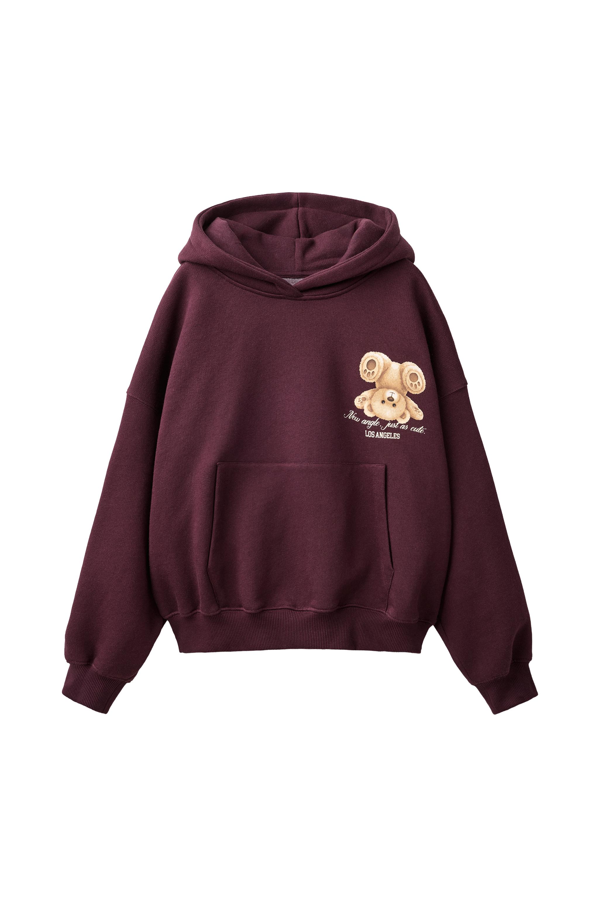 SUDADERA CAPUCHA ESTAMPADO OSO