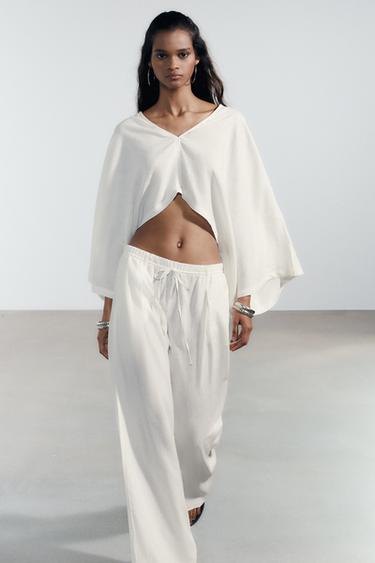 Pantaloni Bianchi Pantaloni Estivi Lino Pantaloni Estivi Donna