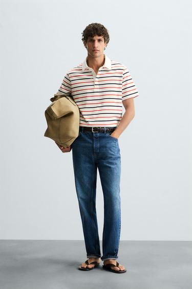 STRIPED POLO SHIRT - striped by Zara - Image 0