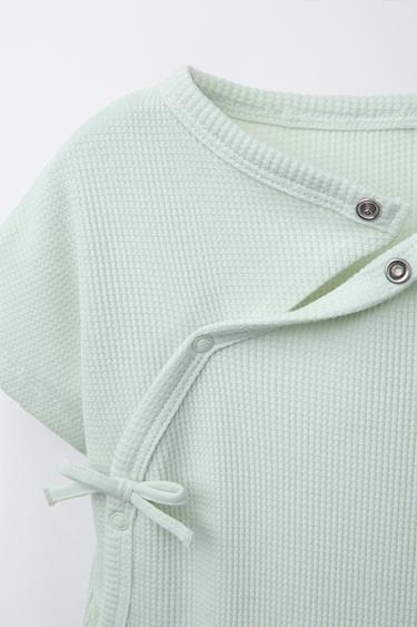 KIMONO COURT GAUFRÉ - Vert menthe clair de Zara - Image 2