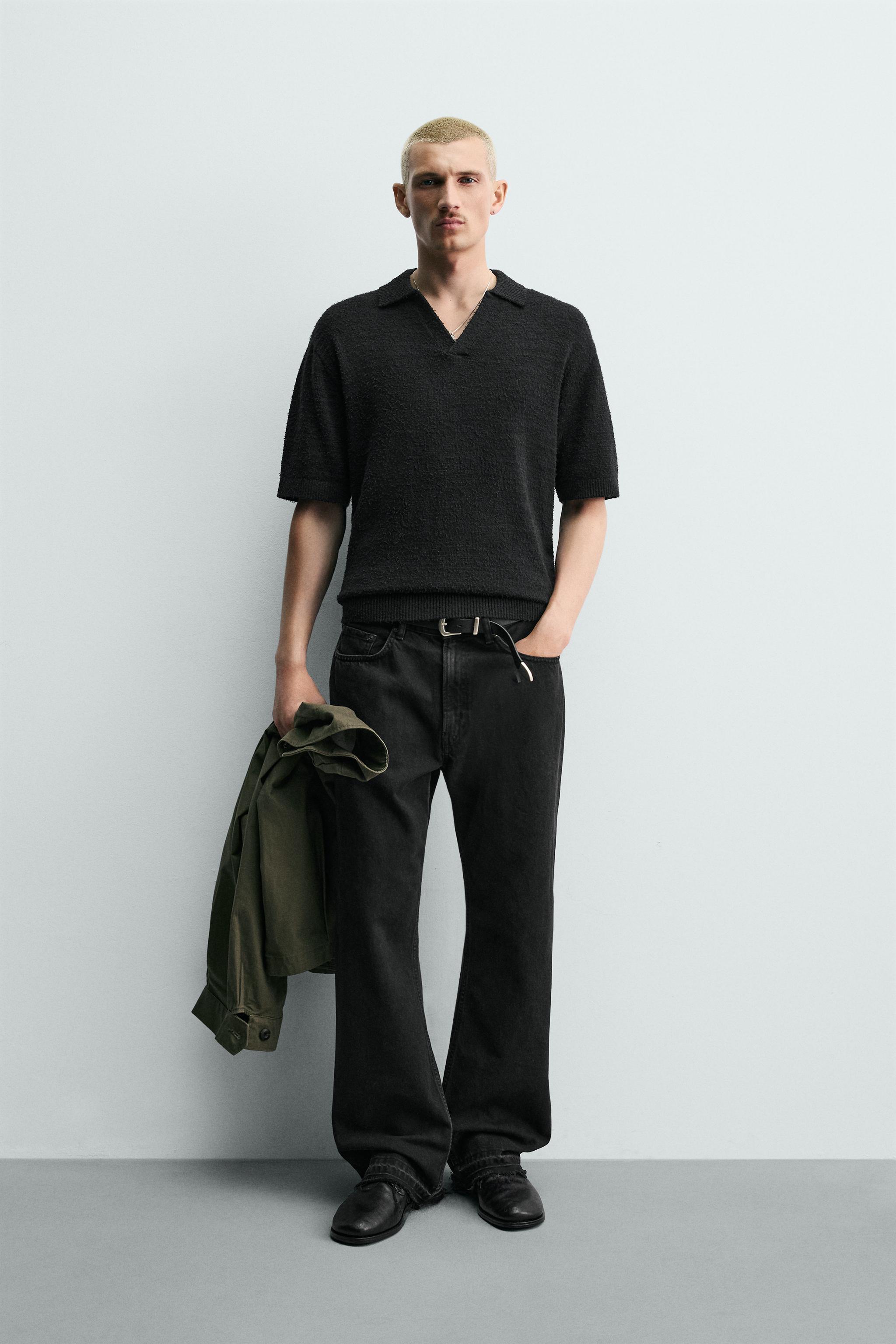 POLO EN MAILLE TEXTURÉE RELAXED FIT