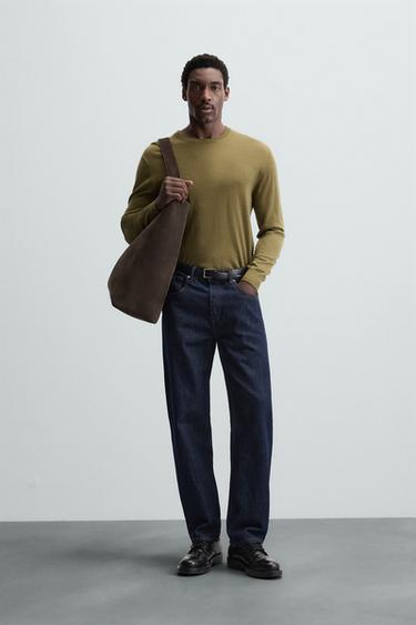 JERSEY LANA MERCERIZADA - Oliva de Zara - Imagen 0