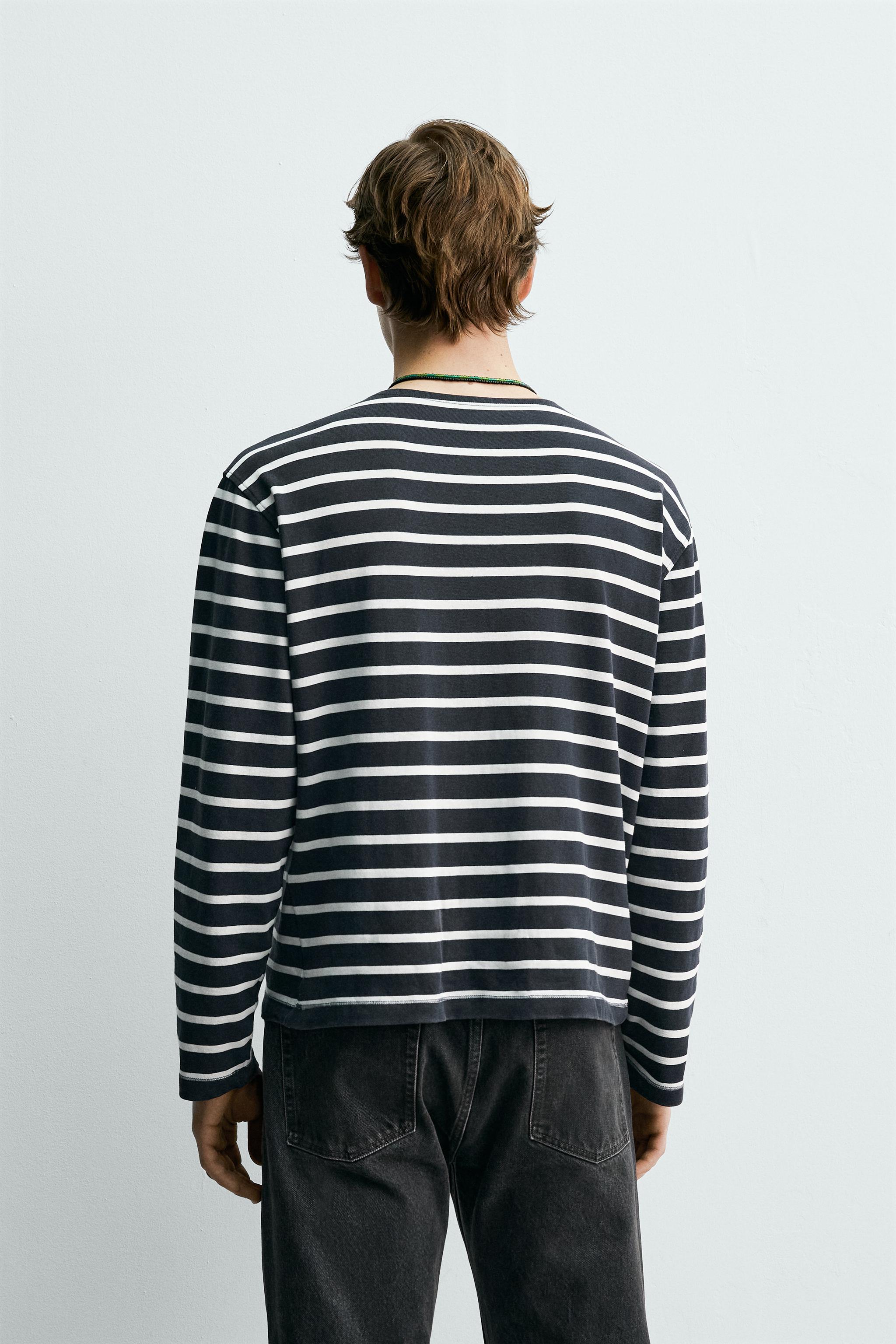 STRIPED JACQUARD T-SHIRT AARON LEVINE X ZARA