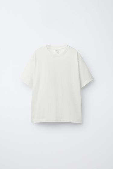 CAMISETA BÁSICA - Blanco roto de Zara - Imagen 0