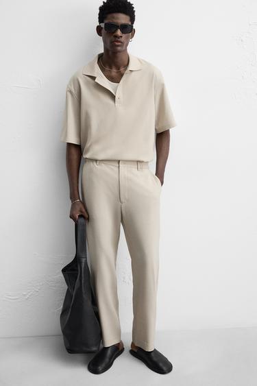 PANTALON STRAIGHT FIT - Vison de Zara - Image 5