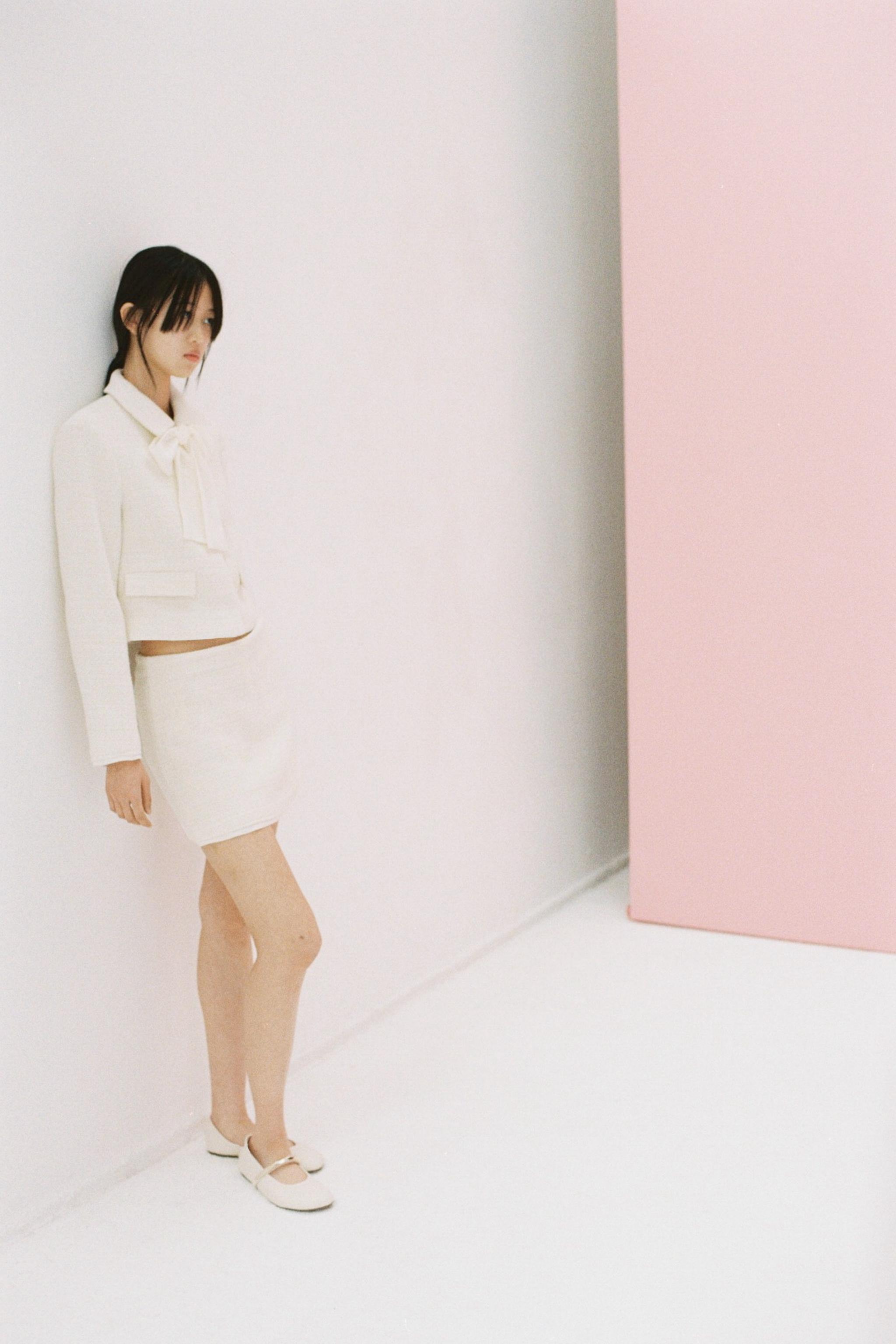 テクスチャー スコート - エクリュ | ZARA Japan / 日本