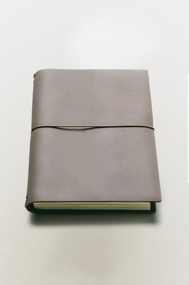 LEATHER BOOK COVER - Grey by Zara - Image 5