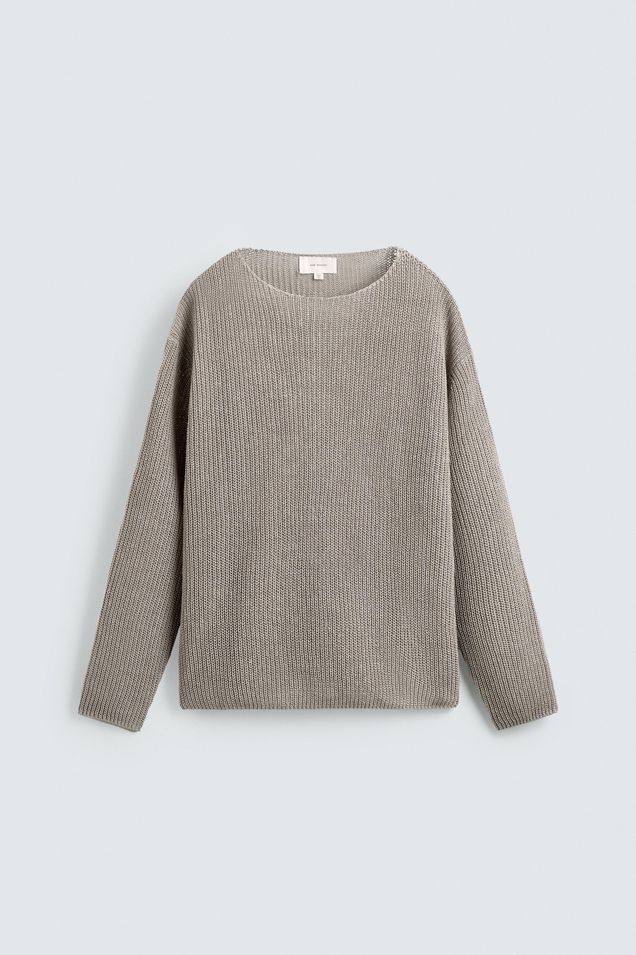 HEMP KNIT SWEATER - Stone | ZARA United States